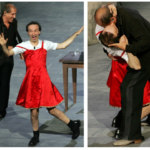 sketch Rockpolitik 2005, la coppia la più'bella del mondo adriano-celentano-roberto-benigni-2005